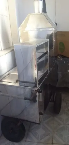 Carrinho de Espetinho em Inox