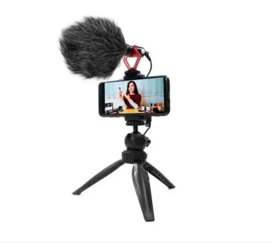 Microfone Condensador Para Celular, Câmeras, tablets, filmadoras e PC