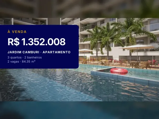 Apartamento moderno com varanda gourmet em Jardim Camburi Venha conhecer!