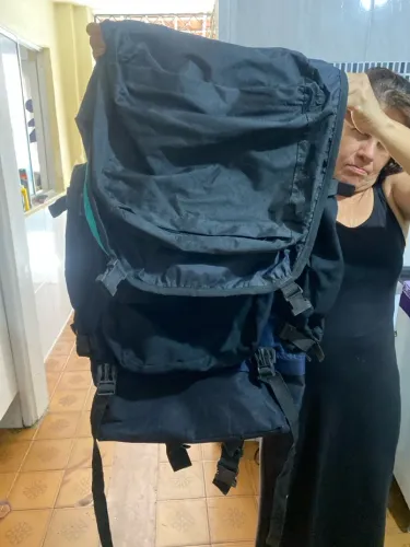 Mochila de acampamento