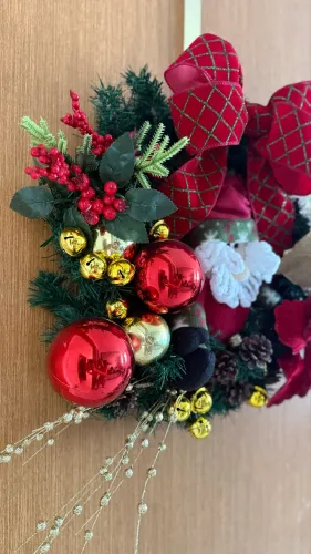 Guirlanda com papai Noel 