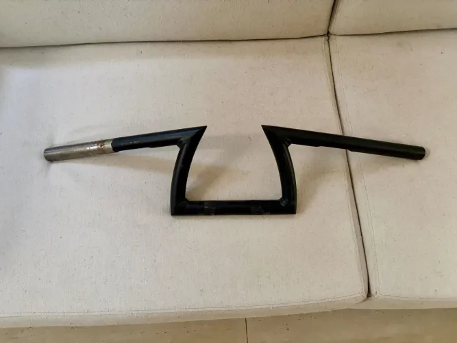 Guidão Keystone para Moto Custom - Preto Fosco