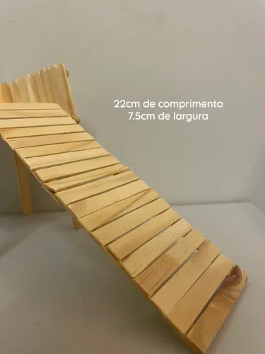 Escadinha de madeira para Hamster e Gerbil