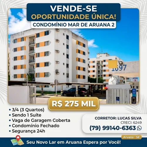 Excelente apt no mar de Aruana 2