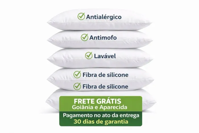 Travesseiro fibra de silicone a pronta entrega