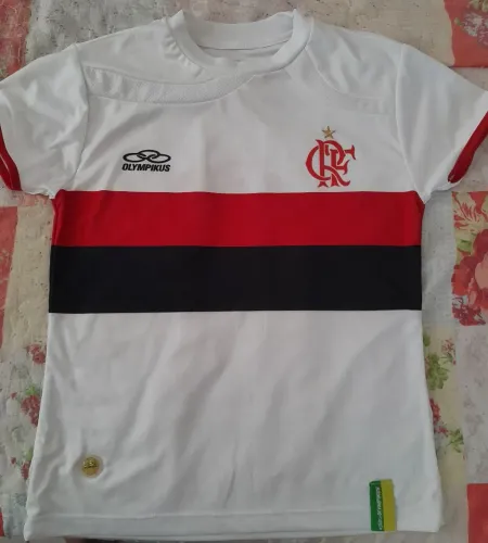 Camisa branca do Flamengo retrô (feminina)
