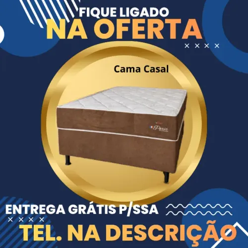 Cama Conjunto Base Mais Colchão de Molas entrega Hoje Grátis para Ssa / Pague ao Receber