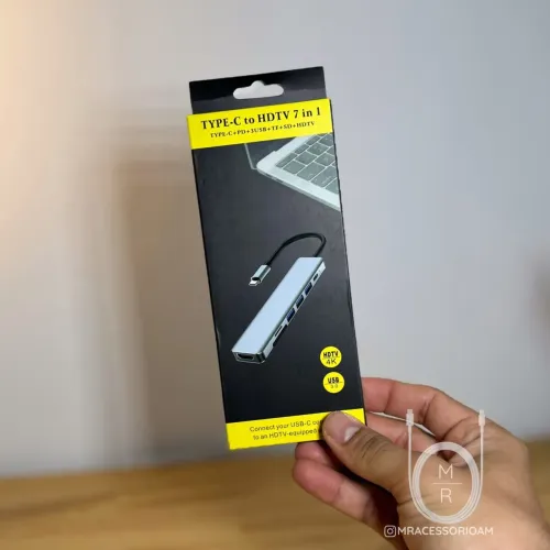 Hub USB-C 7x1 / 18x no cartão