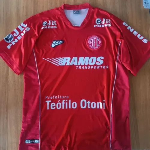 camisa original 2010 américa fc teófilo otoni mg vermelha tamanho g