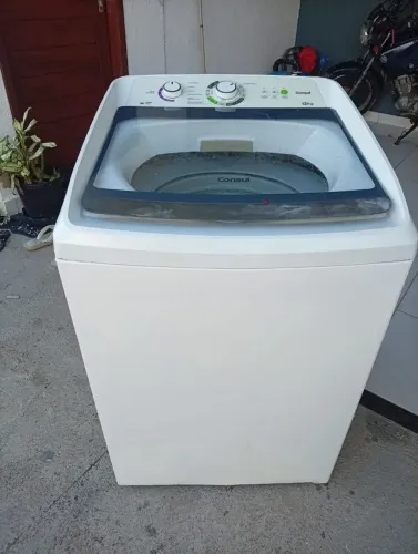Máquina de lavar 12kg, Consul. Cesto de inox.