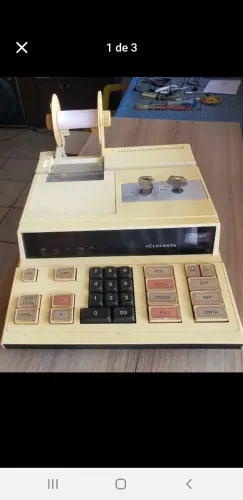 Máquina Calculadora Antiga(Funciona)