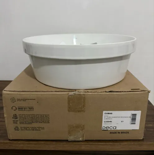 Cuba Sobrepor Redonda 40Cm Deca Branco