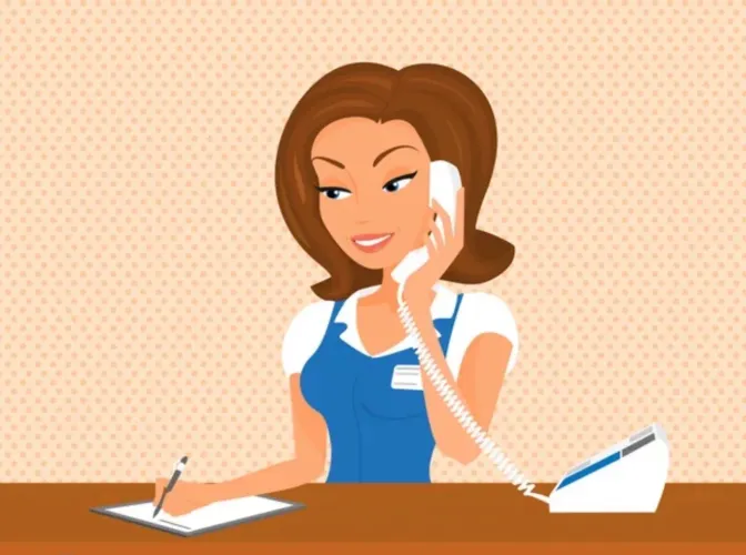 Recepcionista de pousada