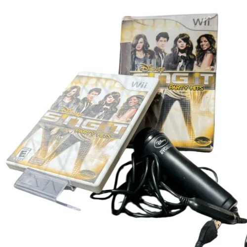 Microfone e jogo Disney Sing It: Party Hits Nintendo Wii Completo