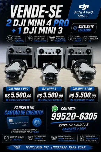 DRONES DJI MINI 3 E MINI 4 PRO