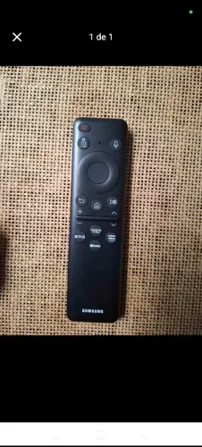 Vendo controle original Samsung energia solar com comando de voz e recarregável cabo C.