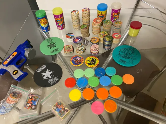 Disponíveis Tazos Porta Tazo Lança Tazo e tapetazos 