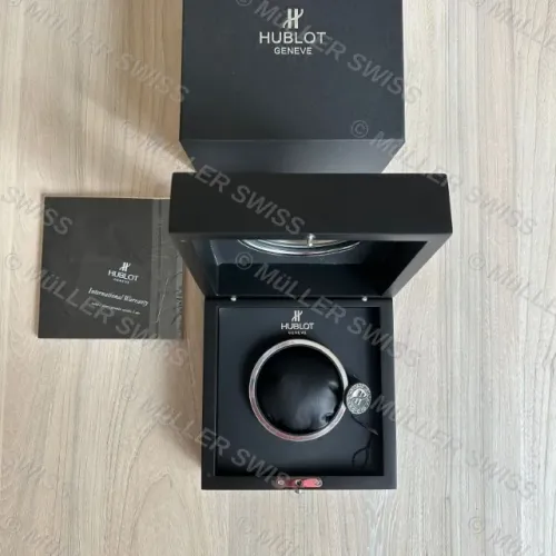 Caixa Hublot Preta de luxo Completa