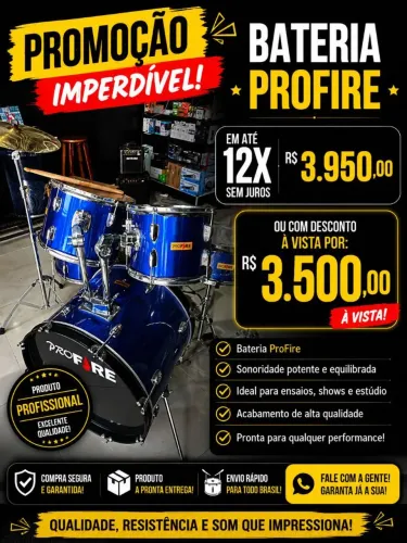 Bateria Profire completa reduzida bumbo 20