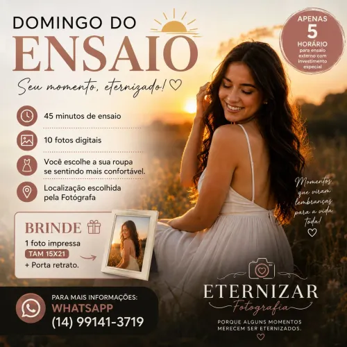 ENSAIO FOTOGRÁFICO EXTERNO