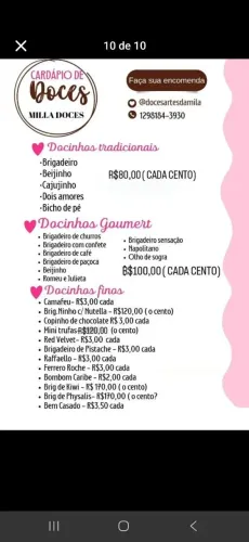 Docinhos para festa
