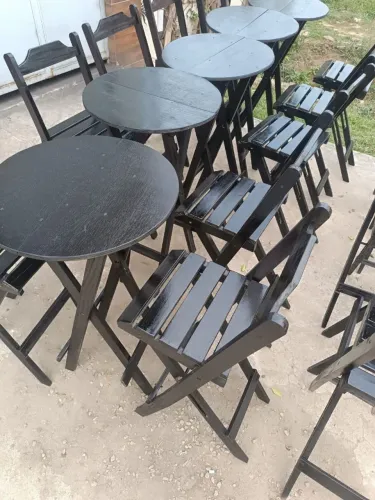 Mesas bistrô com 2 cadeiras 220 reais