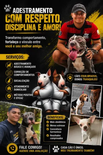 ADESTRADOR - CÃO FAIXA PRETA