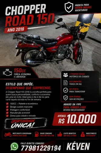 Vendo ou troco Chopper Road - 2018