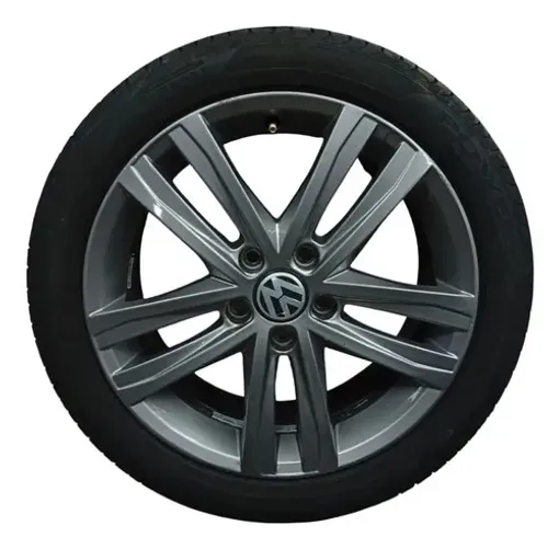 Roda Pneu Meia Vida 225 45 17 Vw Jetta Hl 2.0 211cv 2016 Cinza