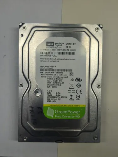 HD 1TB Western Digital GreenPower 3.5" SATA - Saúde 100% (PC / DVR)