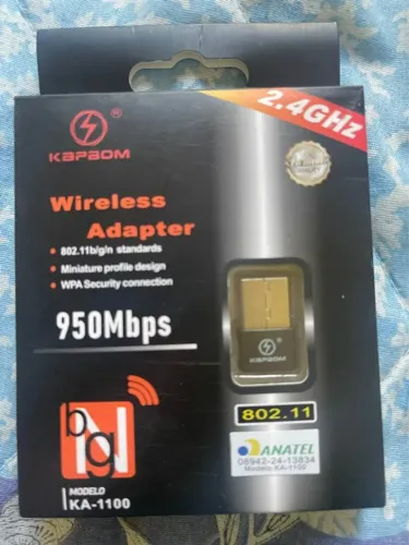 ADAPTADOR WIFI com selo ANATEL