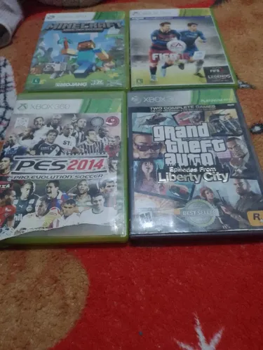 4 jogos xbox 360 original
