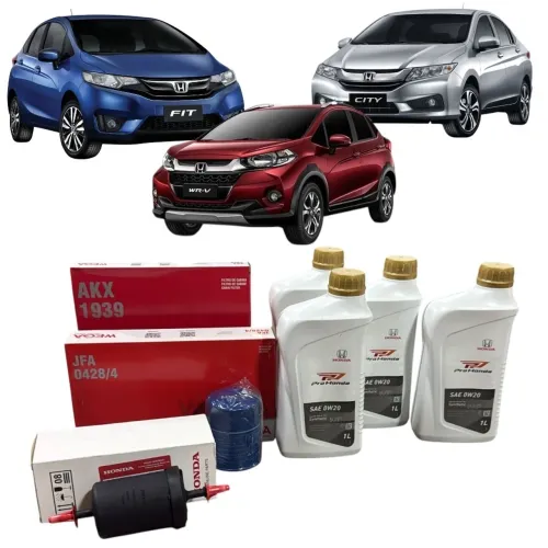 Kit troca de óleo e filtro Honda Fit city e Wrv 15/21