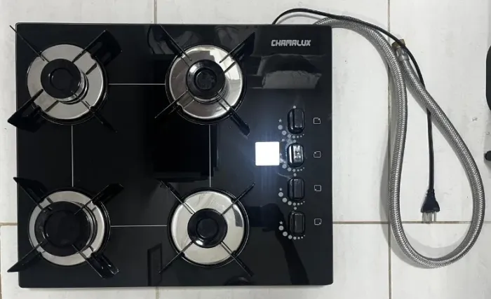 Cooktop 4 bocas Chamalux Bivolt preto