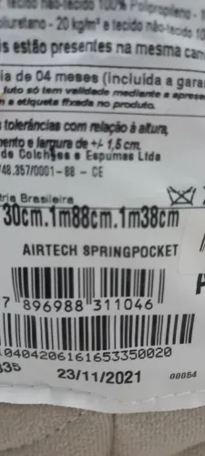 Cama Box Airtech Spring pocket