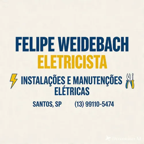 Serviços de elétrica - Instalação e manutenção. Eletricista.
