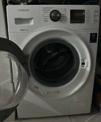 VENDO UMA LAVADORA SAMSUNG 10 KILOS SEXTO INOX BEM CONSERVADA