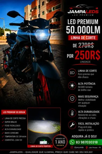 Led de 50.000LM para moto!!!!!!!!