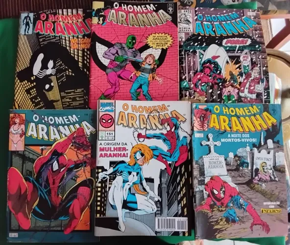 Homem-Aranha formatinho 6 edições Editora Abril 