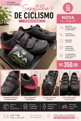 Sapatilha de Ciclismo Feminina