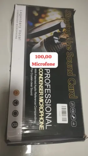 Microfone de live prof nunca usado