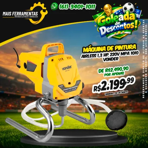 Máquina de pintura Airless 1,3 hp 220V MPA 1010 VONDER 