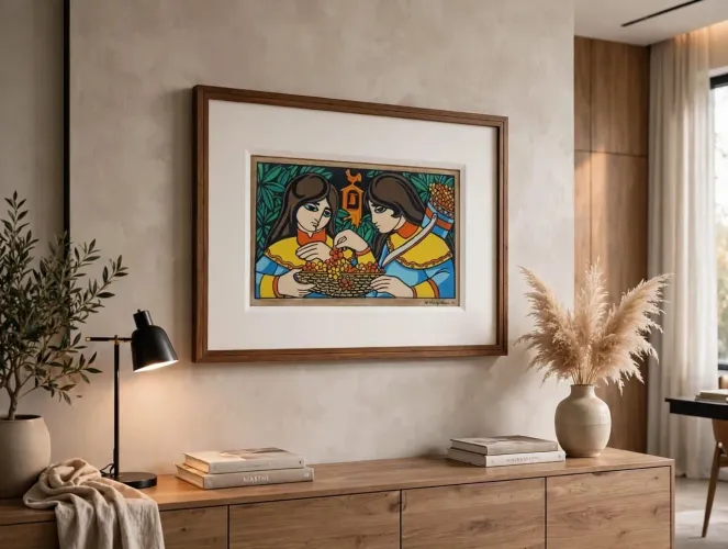 Gravura original Wellington Virgolino 1975 assinada - Arte Pernambucana Rara