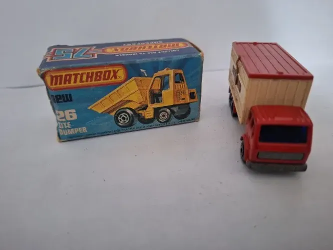 Carrinho Matchbox Antigo Mercedes Container Truck