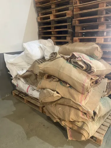 Sacos de ráfia / juta usados em bom estado - lote disponível