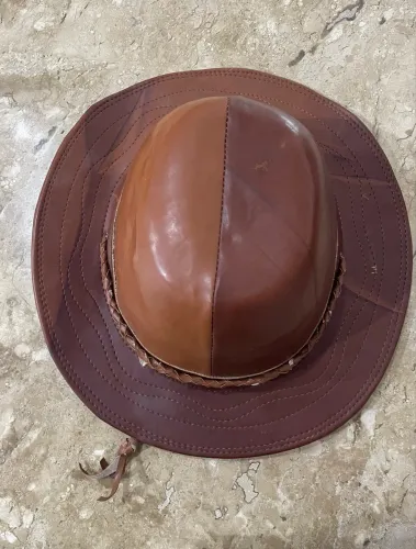 Chapéu de Couro Natural Unissex | Vaqueiro Festa Junina Vaquejada