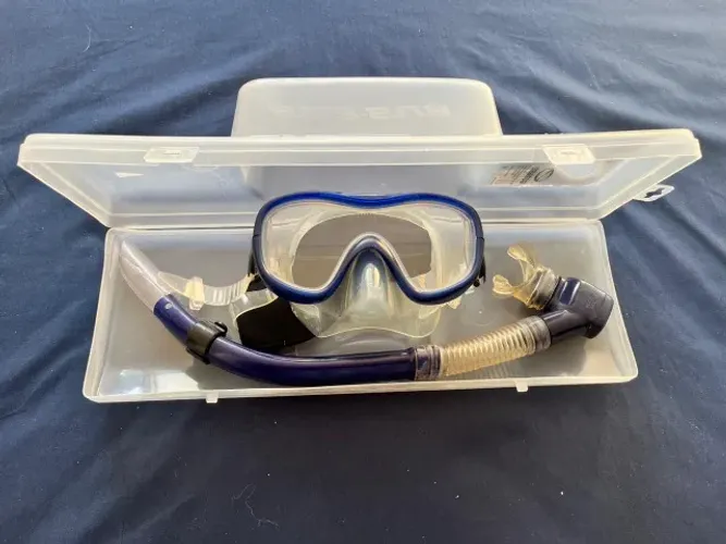Kit Prata Máscara e Snorkel Seasub em Siliprene