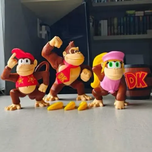 DIDDY KONG DECORATIVO GEEK GAMER COLECIONÁVEL 