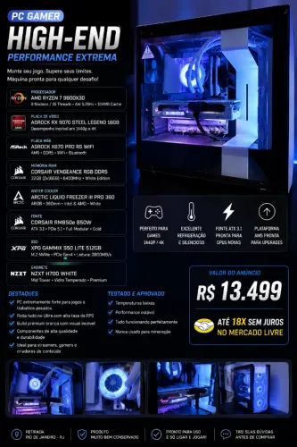 PC CPU GAMER HIGH PERFORMANCE