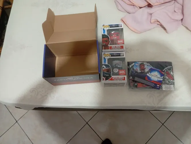 Box capitão América/funkos pop